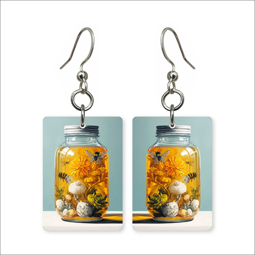 Flowering Honey Jar Earrings