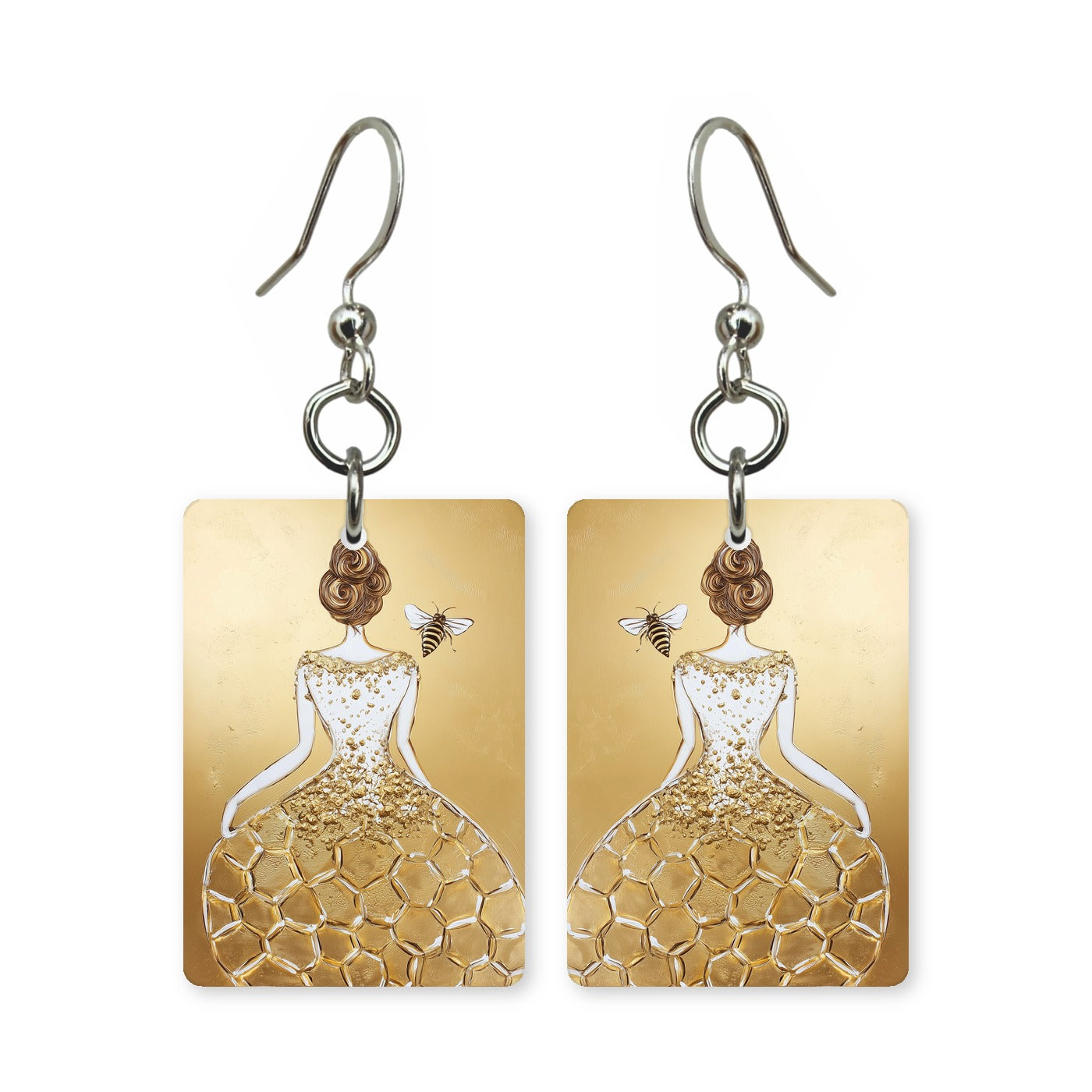 Honeycomb Gown Earrings | FW132A
