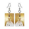 Golden Rose Gown Earrings | FW132C