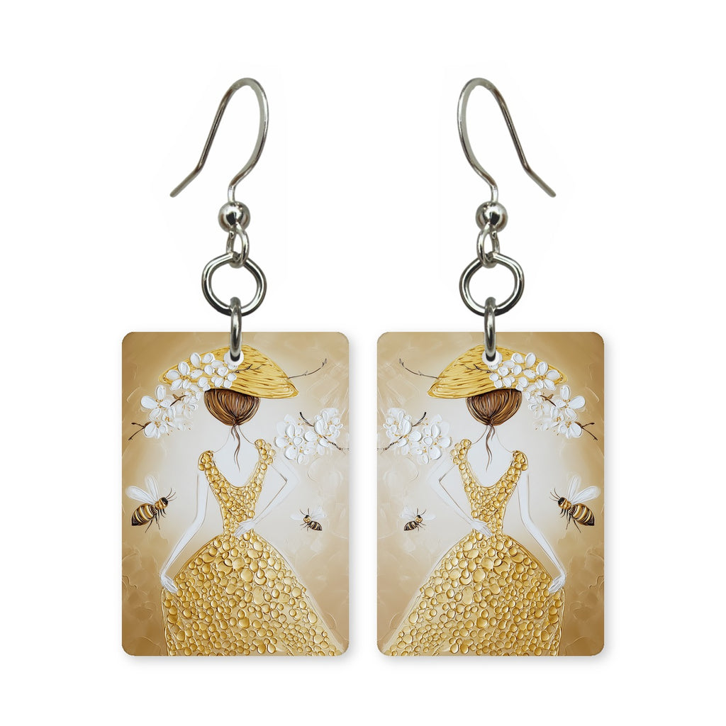 Blossom Hat Gown Earrings | FW132D