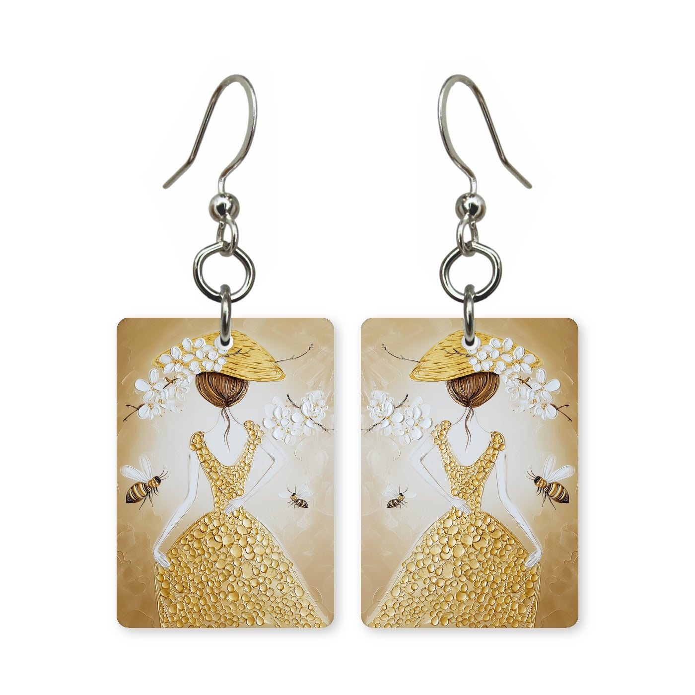 Blossom Hat Gown Earrings | FW132D