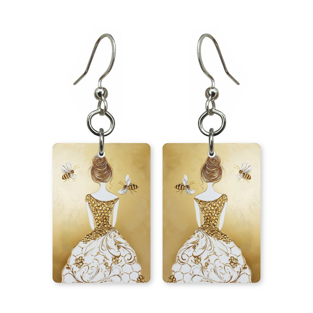 Rose Gold Gown Earrings | FW132F