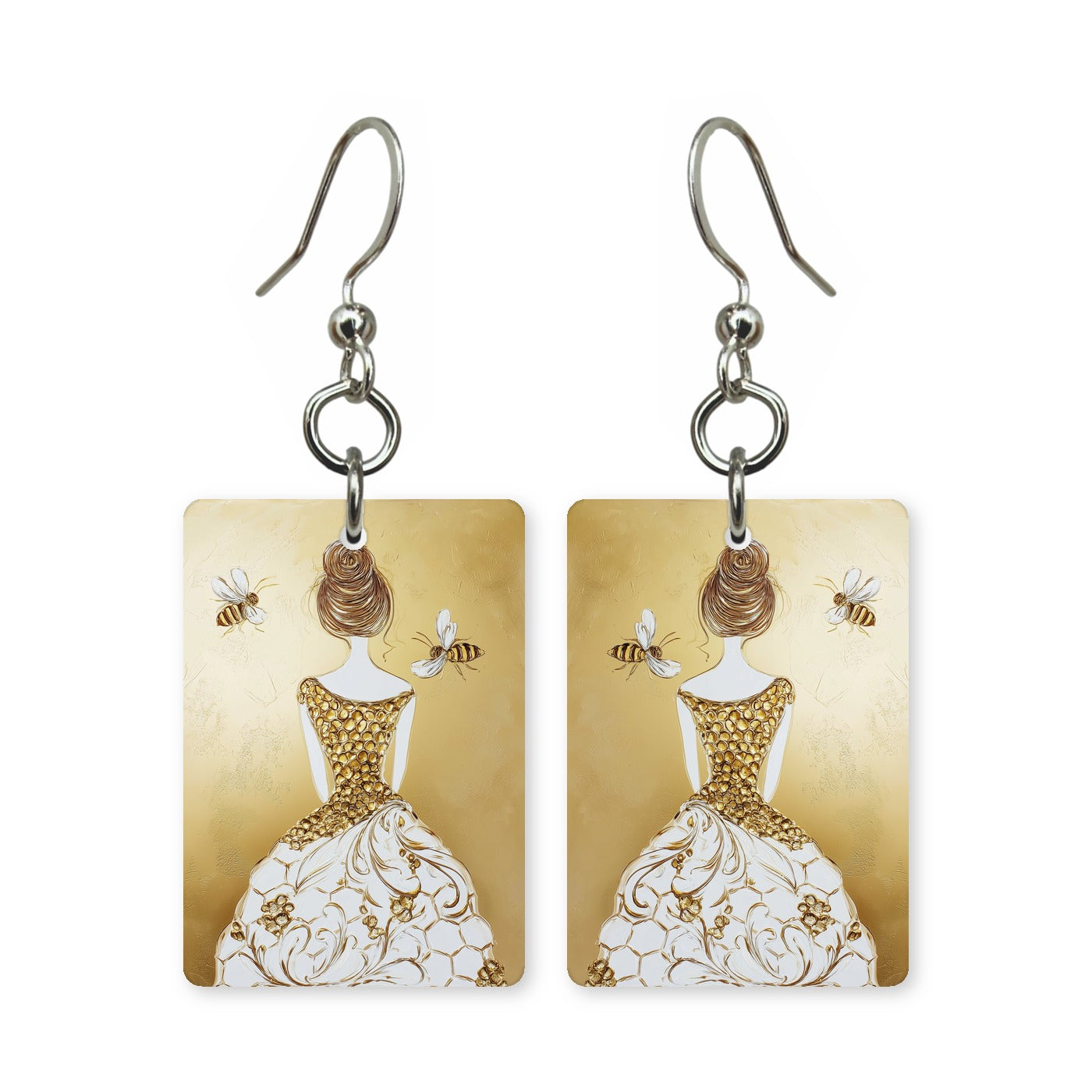 Rose Gold Gown Earrings | FW132F