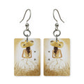 Straw Hat Gown Earrings | FW132H