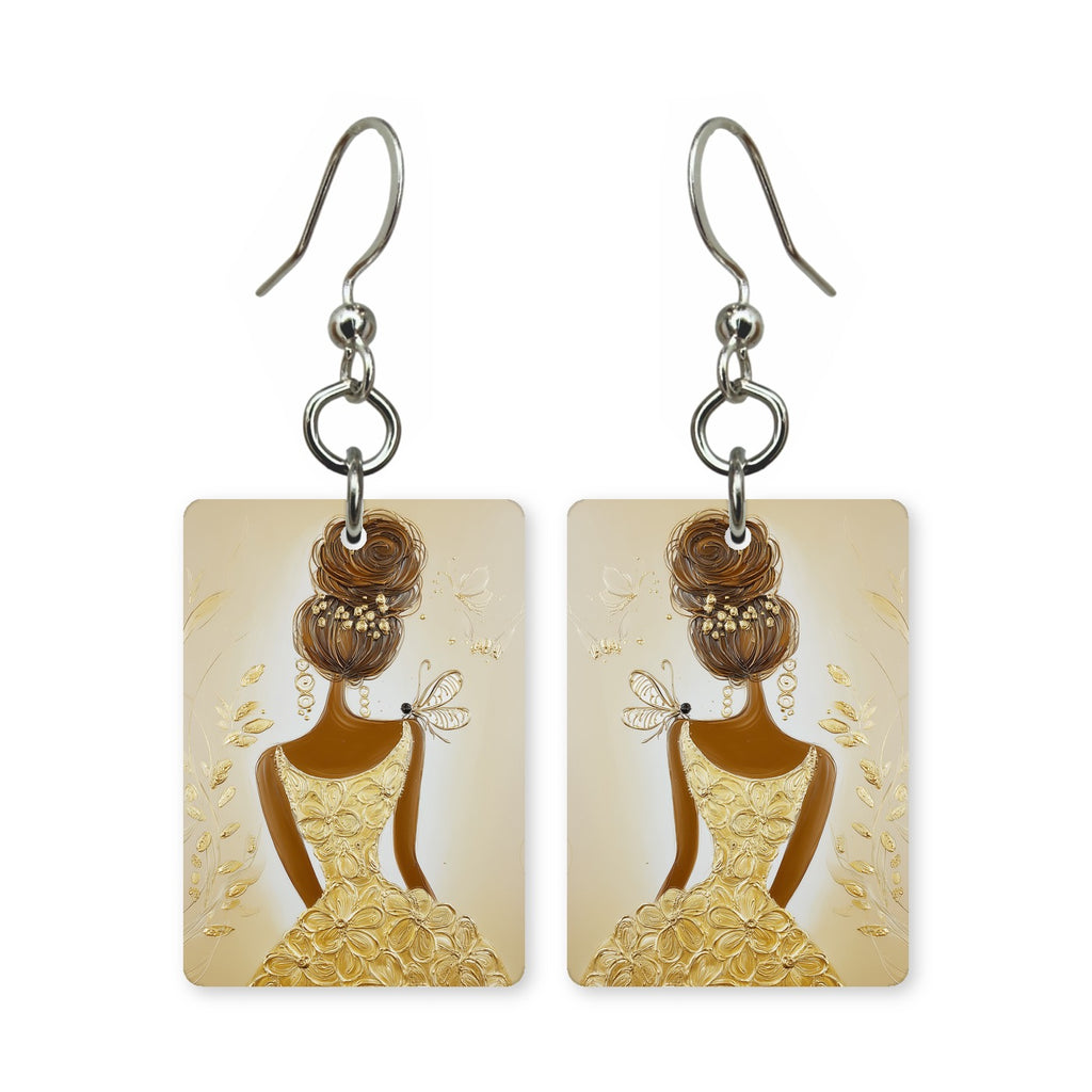 Gilded Bee Gown Earrings | FW132I