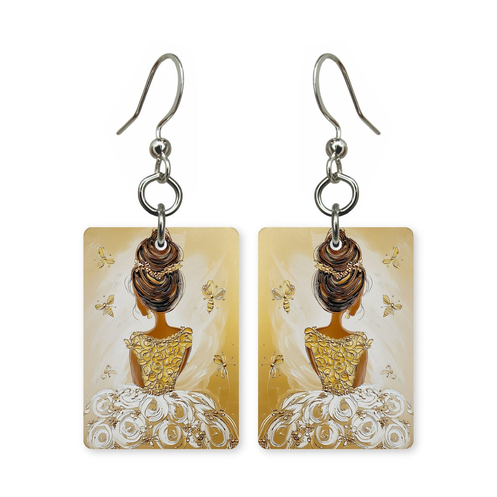 Swirl Gold Gown Earrings | FW132K