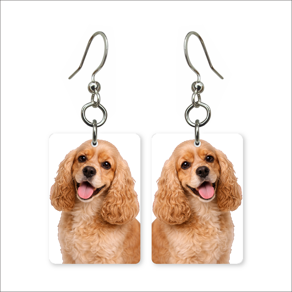 Golden Cocker Spaniel Earrings