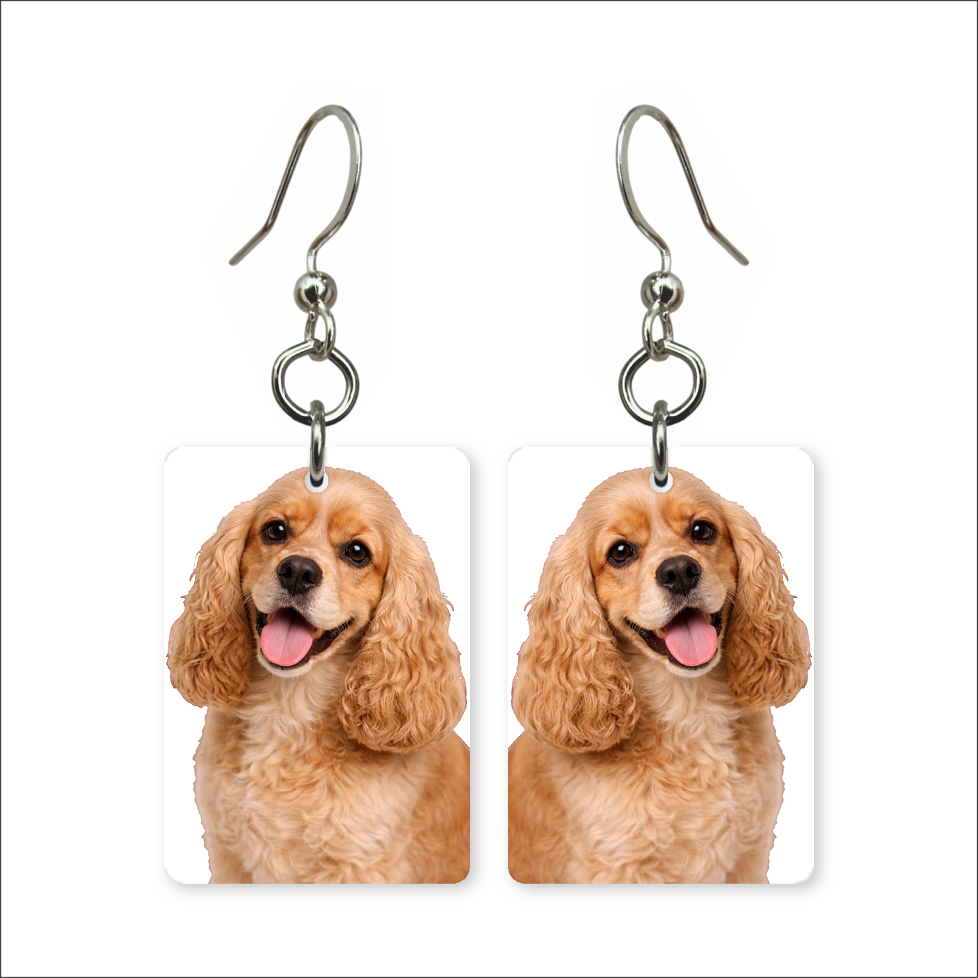Golden Cocker Spaniel Earrings