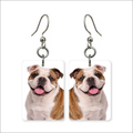 English Bulldog Grin Earrings
