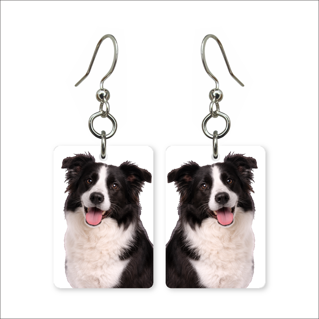 Border Collie Earrings