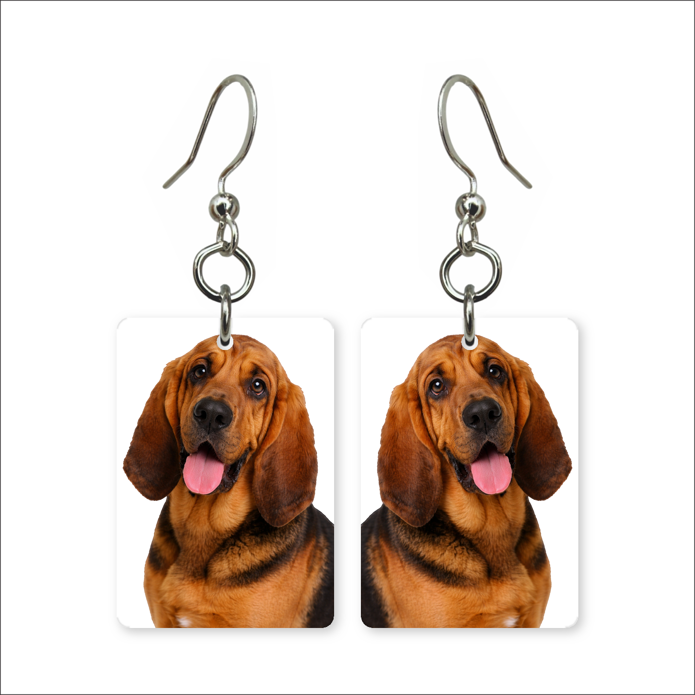 Bloodhound Portrait Earrings