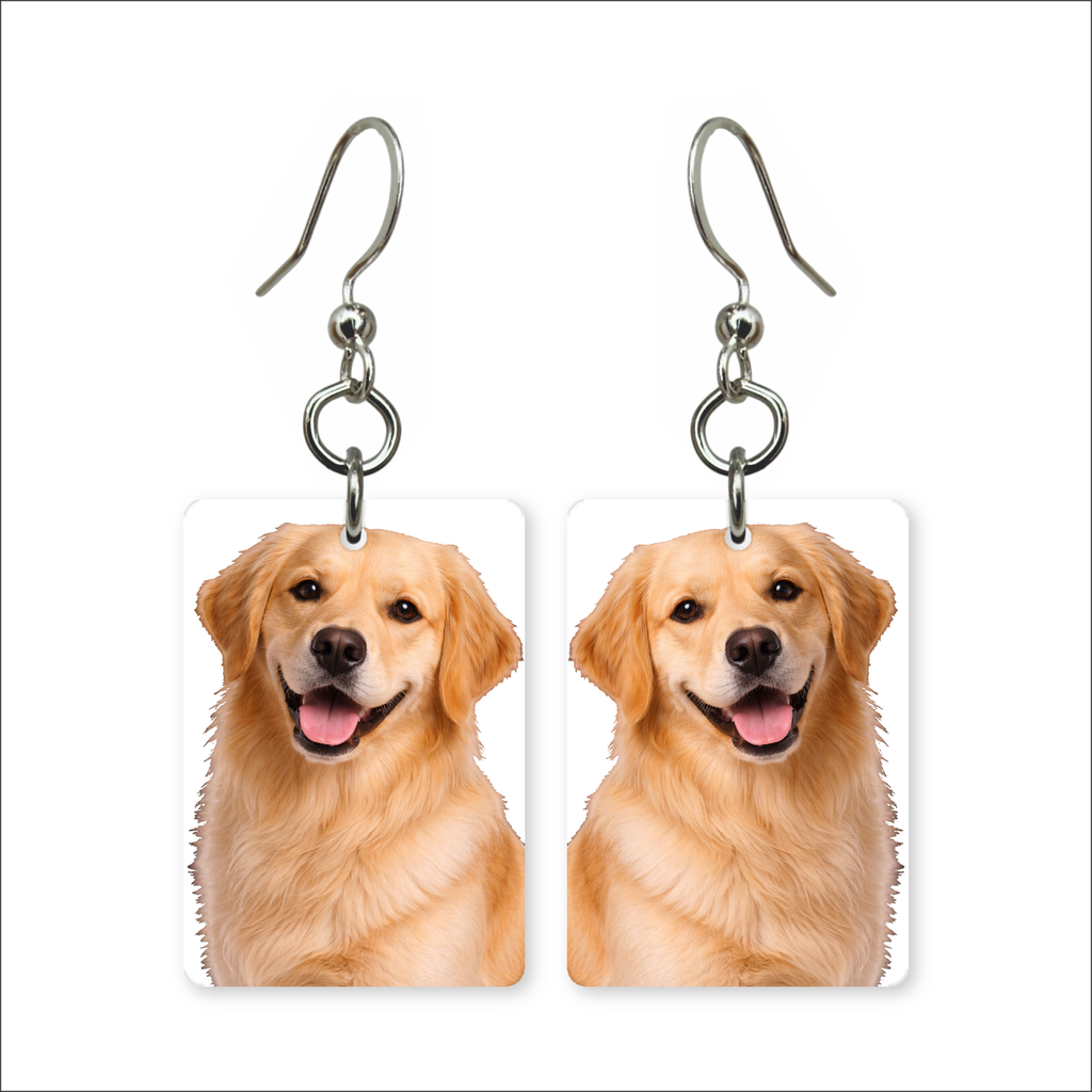 Golden Retriever Smile Earrings