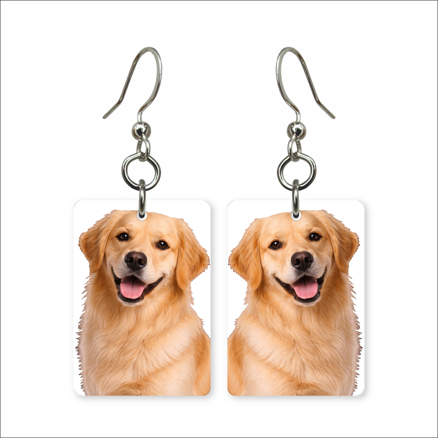 Golden Retriever Smile Earrings