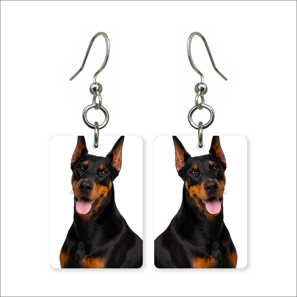 Doberman Pinscher Earrings