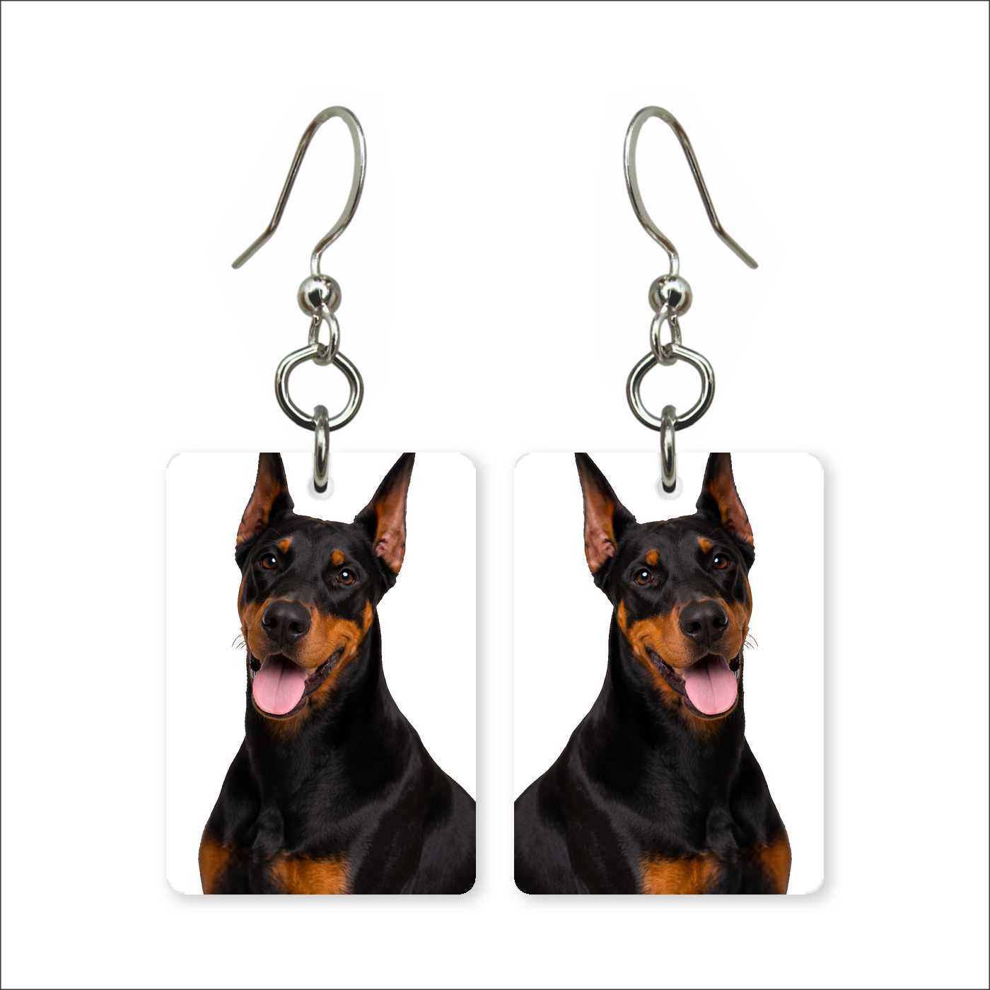 Doberman Pinscher Earrings