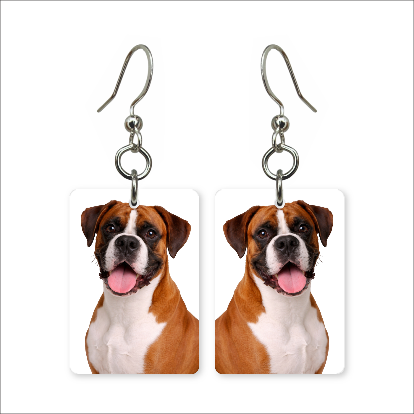 Boxer Portrait Earrings