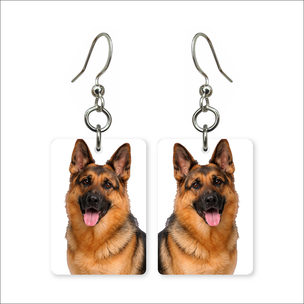 German Shepherd Earrings