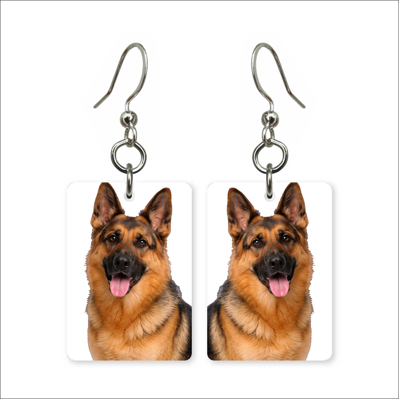 German Shepherd Earrings