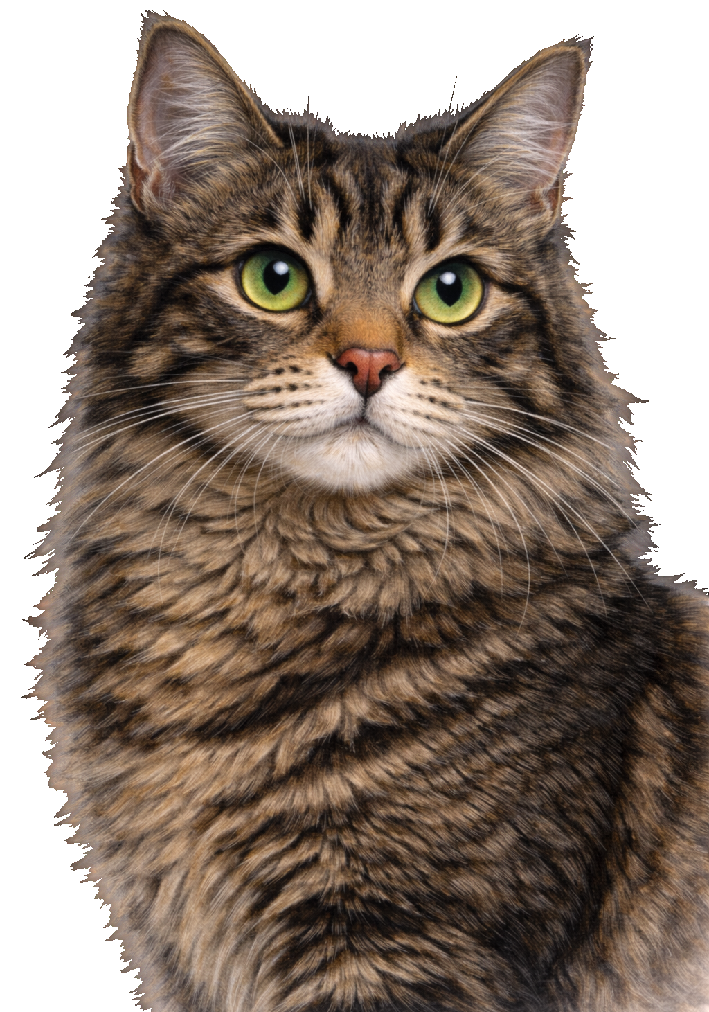Brown Tabby Cat Earrings