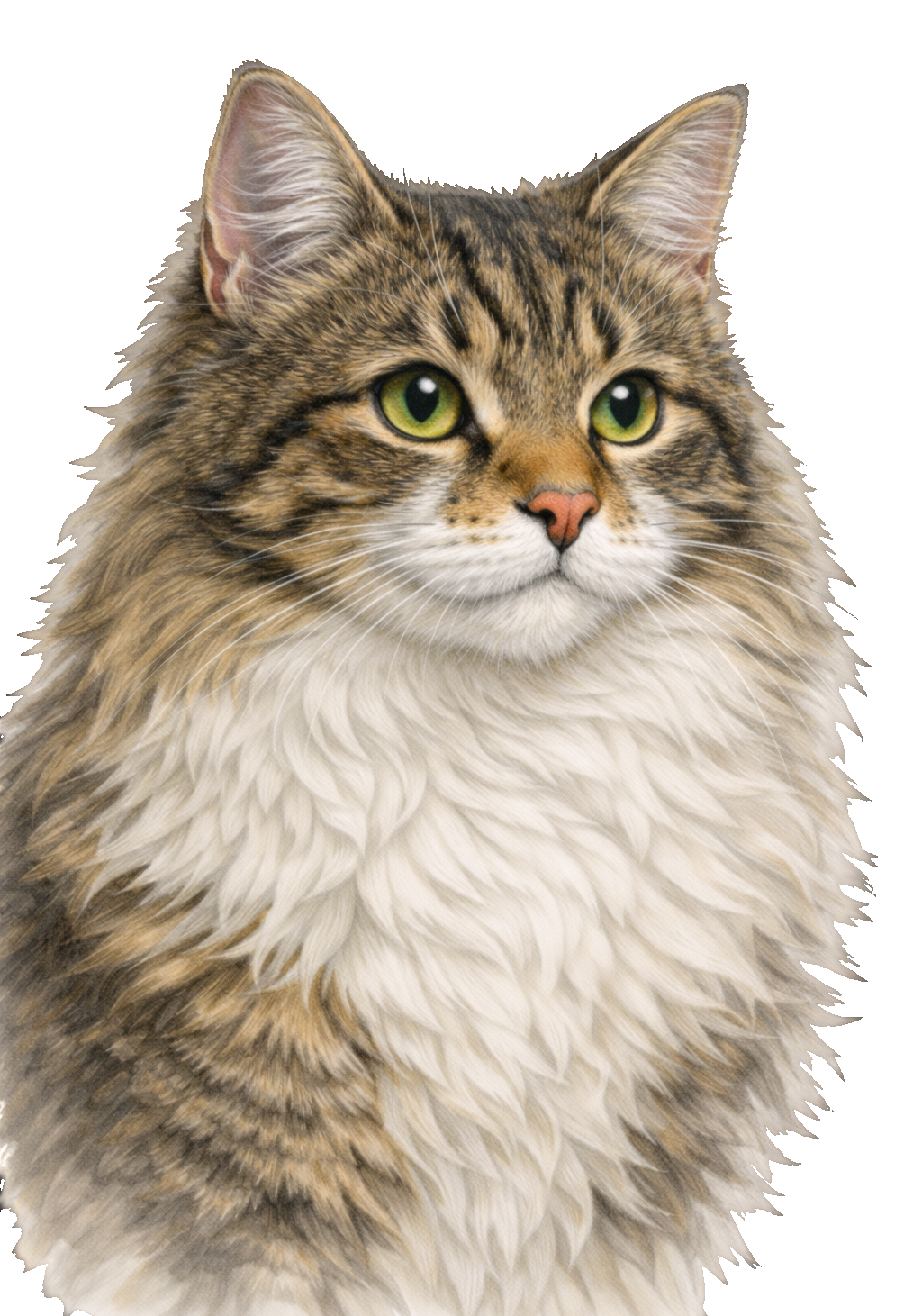 Longhair Tabby Earrings