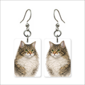 Longhair Tabby Earrings