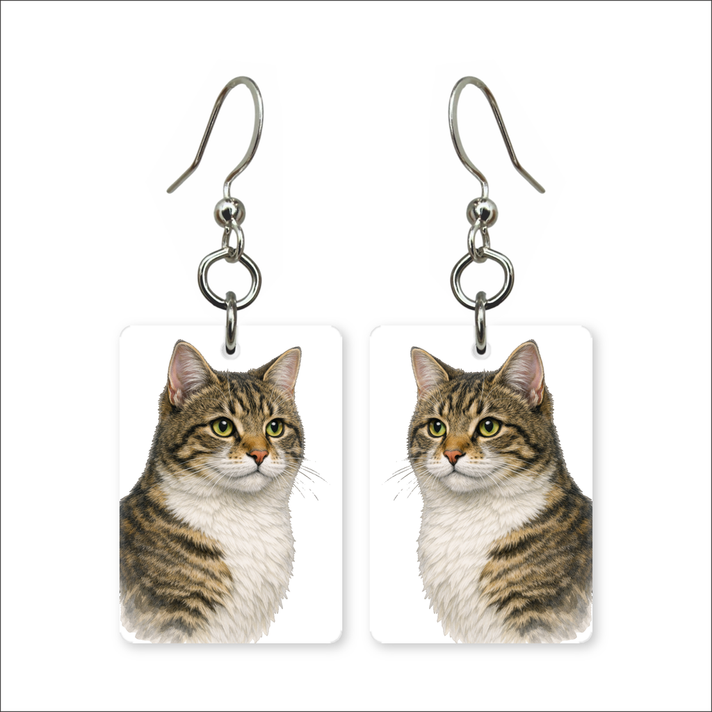 Golden Tabby Earrings