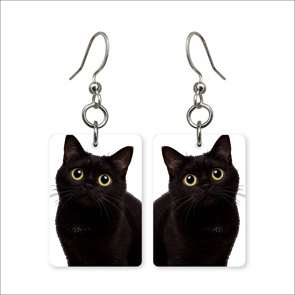 Black Cat Earrings