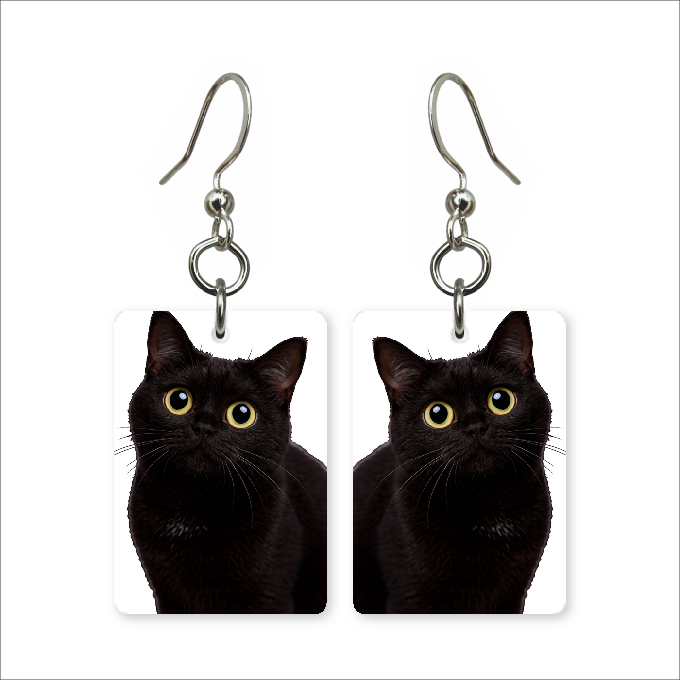 Black Cat Earrings
