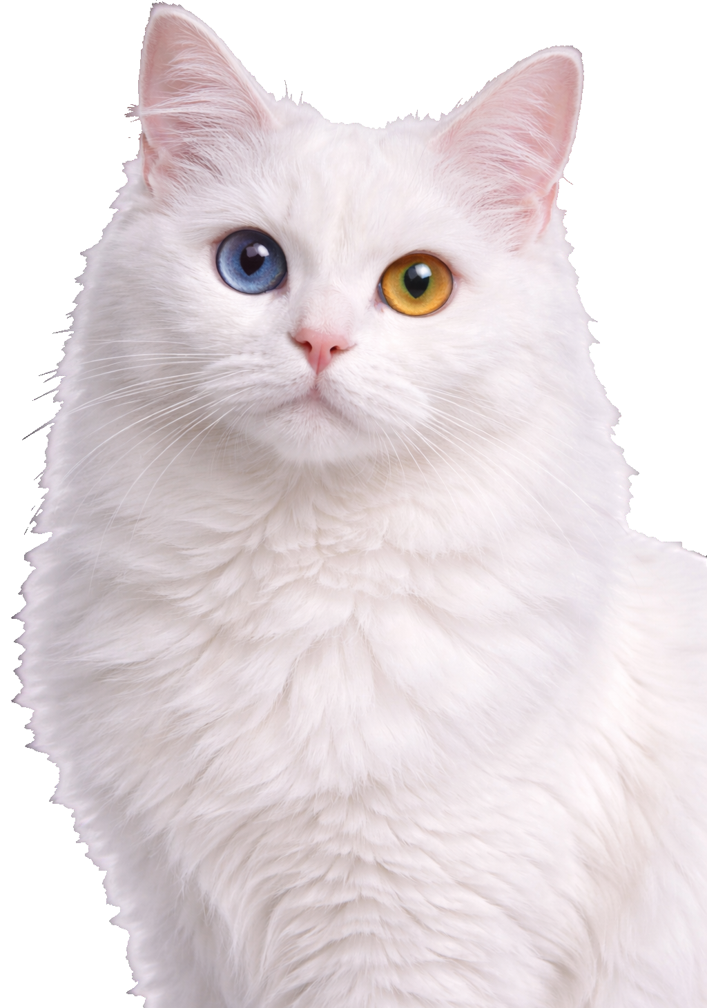 Odd-Eyed White Cat Earrings