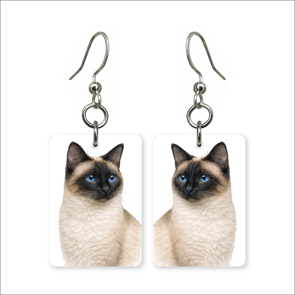 Siamese Cat Earrings