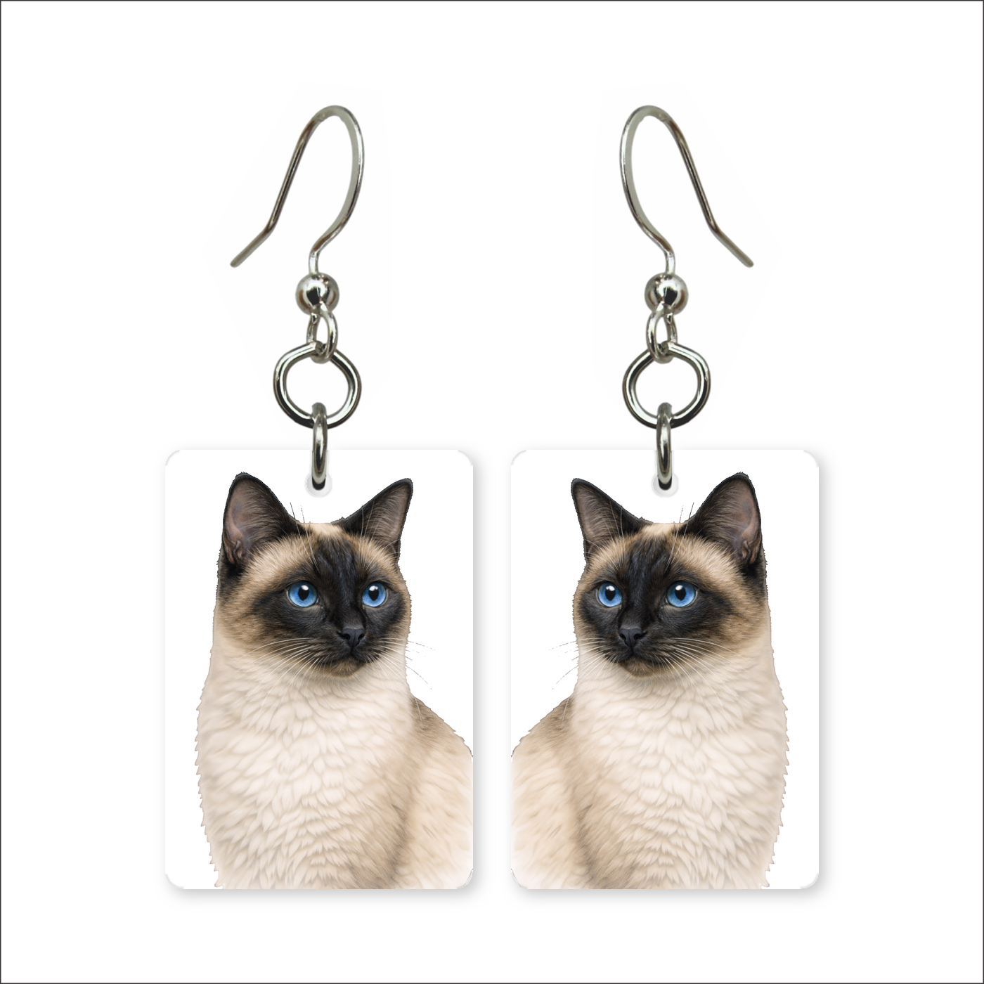 Siamese Cat Earrings
