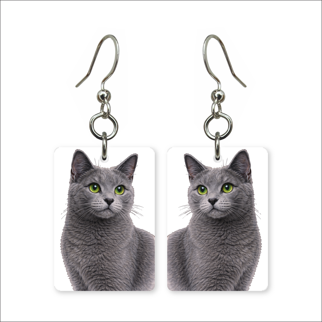 Russian Blue Earrings