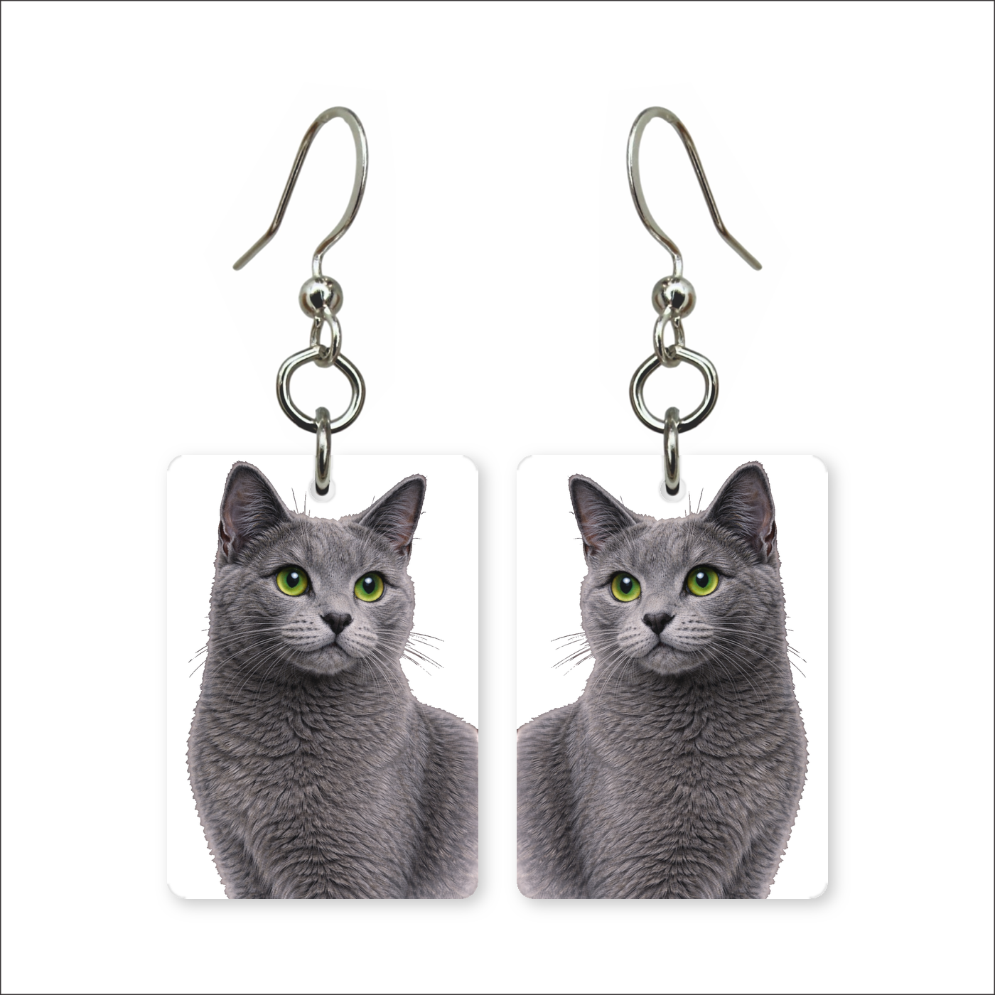 Russian Blue Earrings