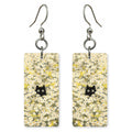 Hidden Cat Daisies Earrings | FW139