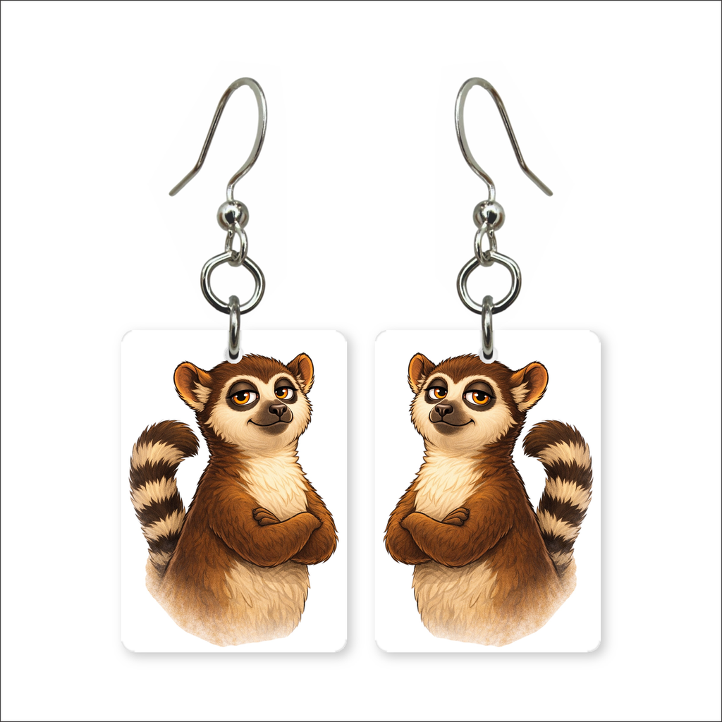 Cool Lemur Earrings