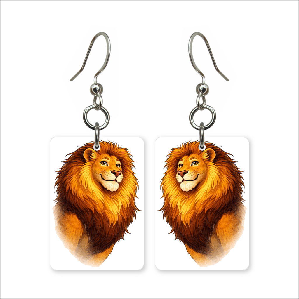 Cartoon Lion Earrings