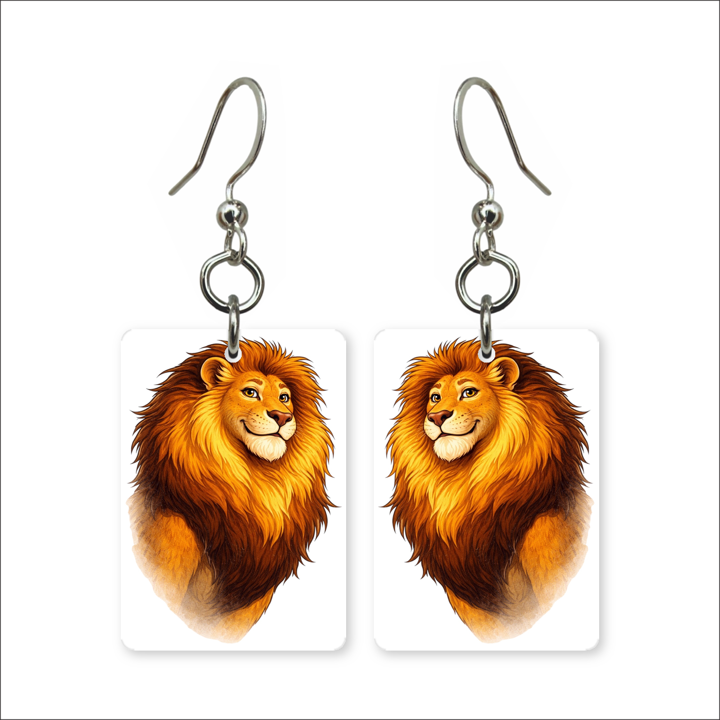 Cartoon Lion Earrings