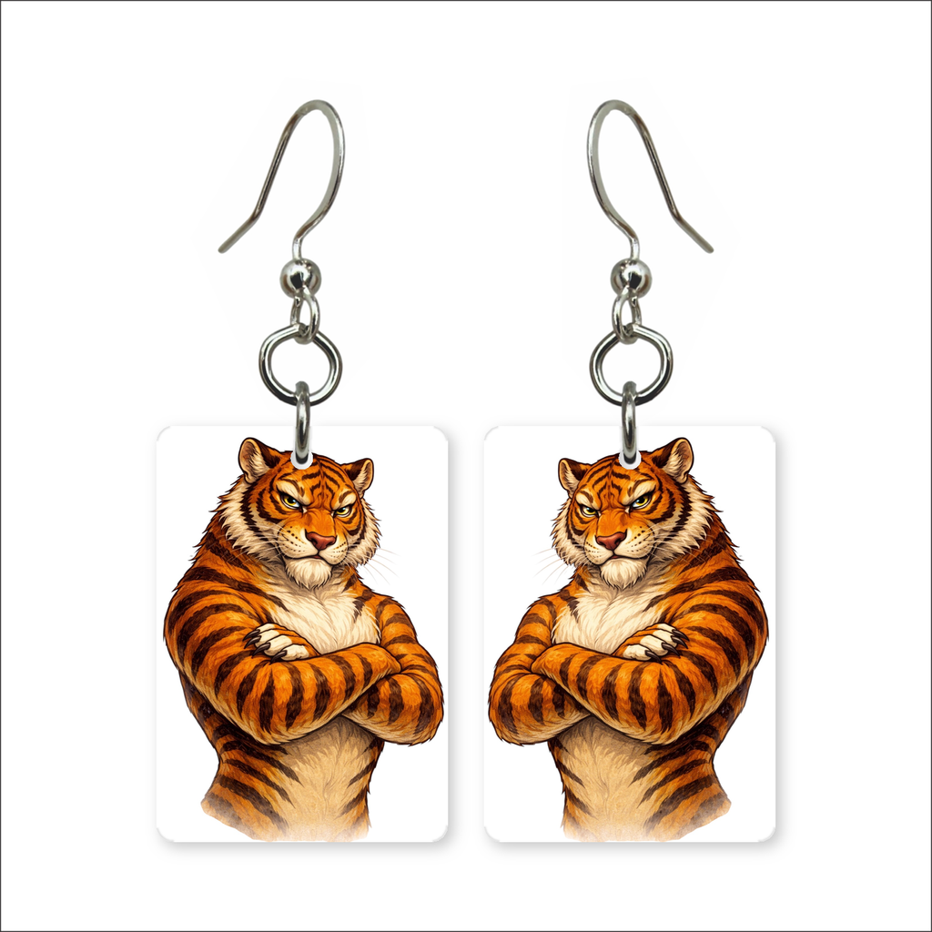 Tough Tiger Earrings