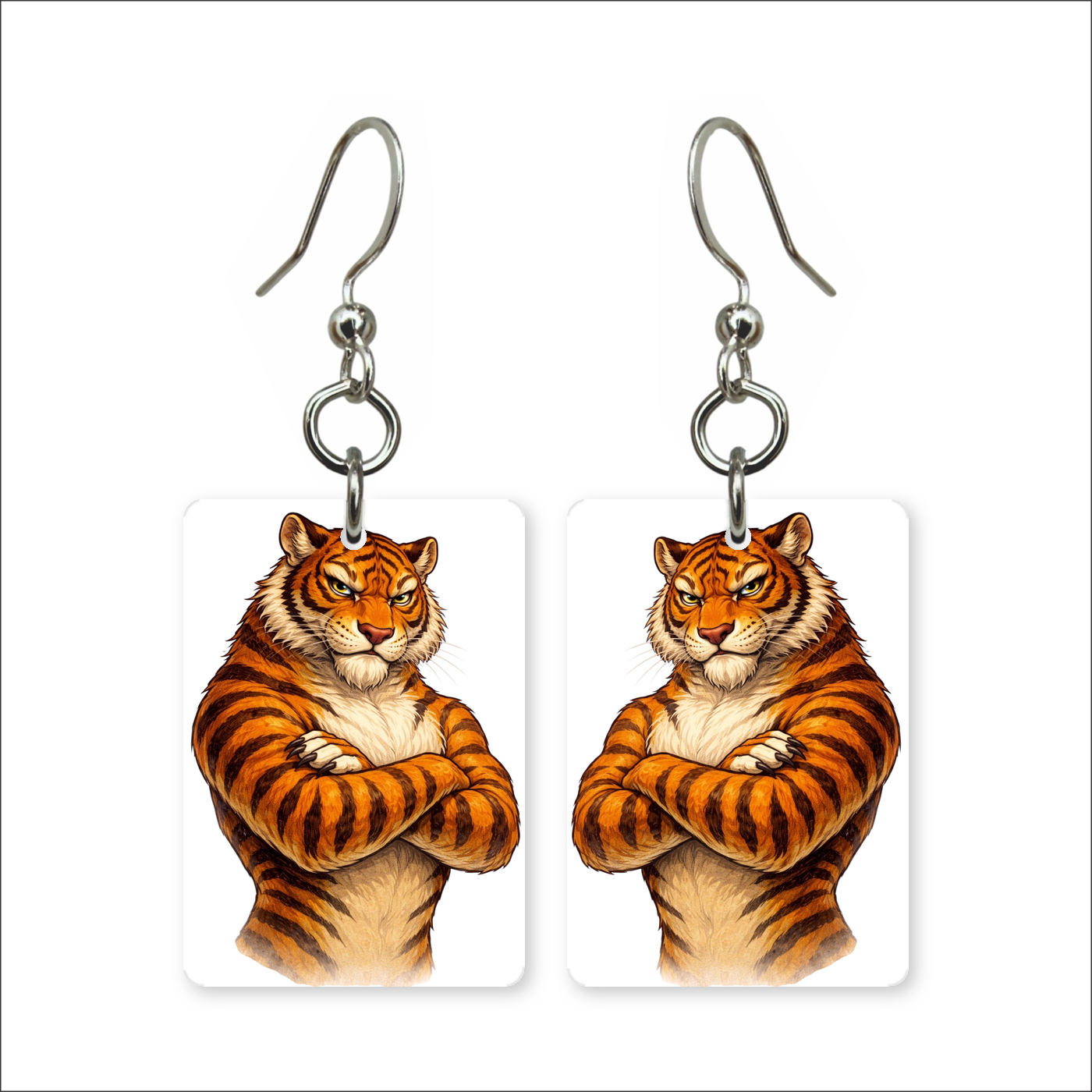 Tough Tiger Earrings