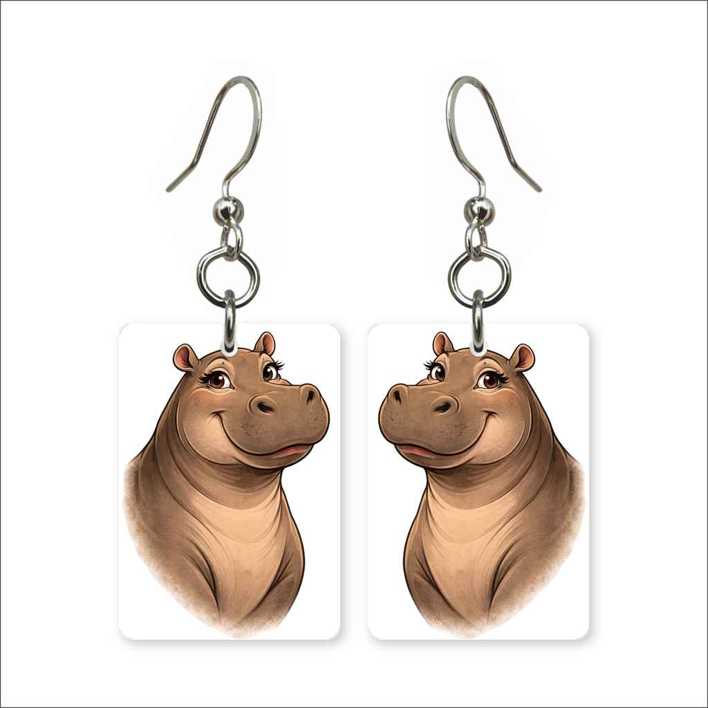 Sweet Hippo Earrings
