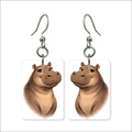 Sweet Hippo Earrings