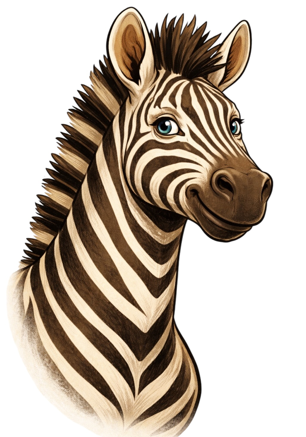 Cartoon Zebra Earrings