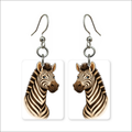Cartoon Zebra Earrings