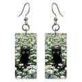 Black Cat Daisies Earrings | FW140