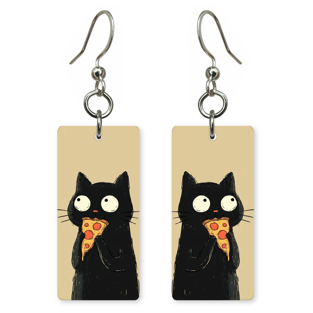 Pizza Cat Earrings | FW142