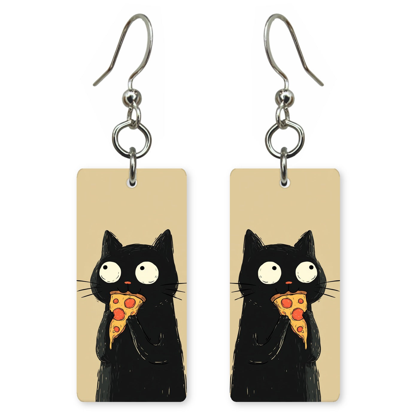 Pizza Cat Earrings | FW142