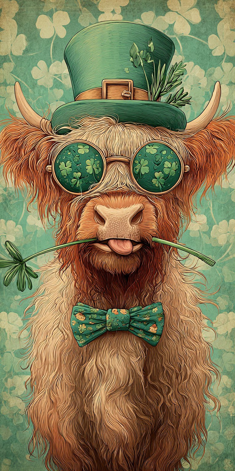 Dapper Highland Cow Earrings | FW143