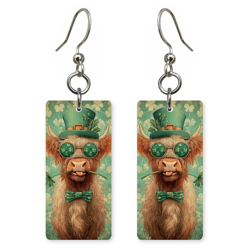 Dapper Highland Cow Earrings | FW143