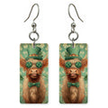 Dapper Highland Cow Earrings | FW143