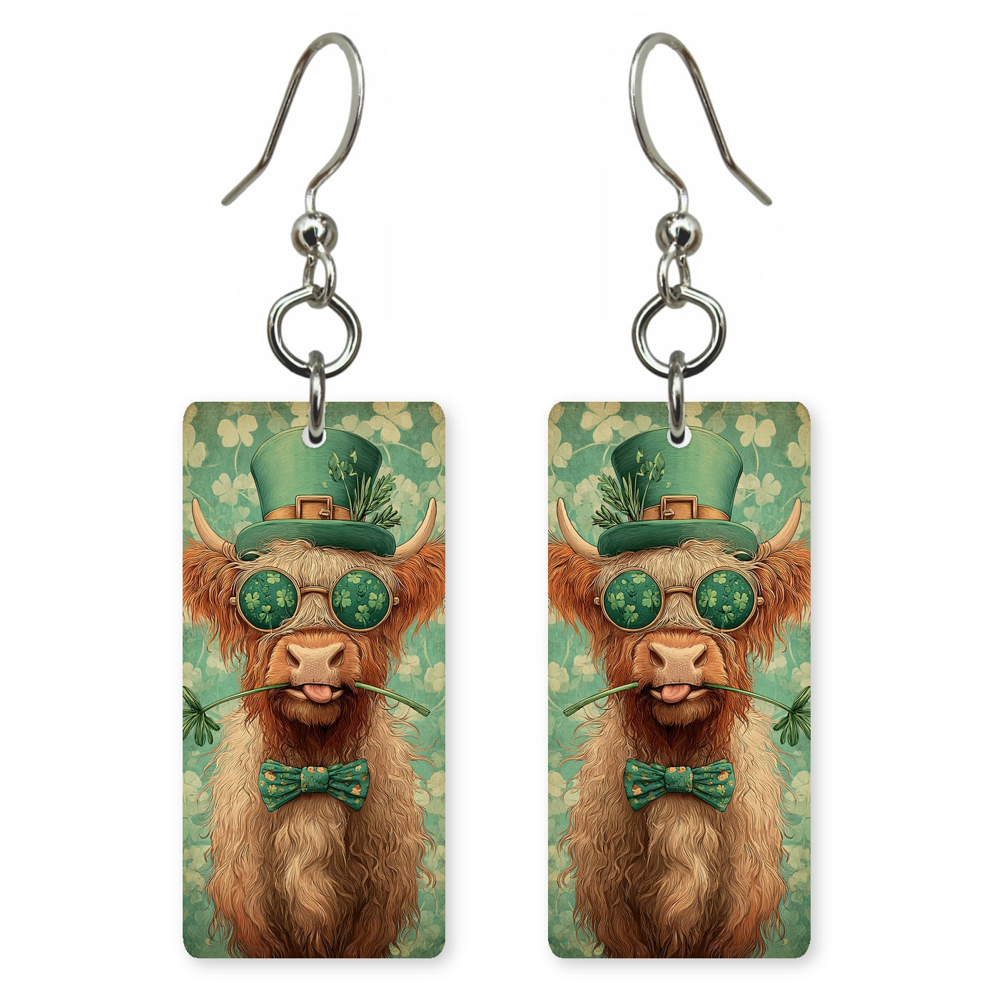 Dapper Highland Cow Earrings | FW143